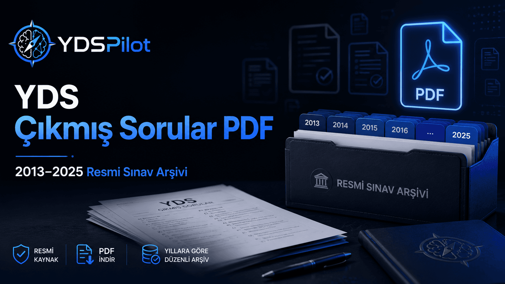 YDS Çıkmış Sorular PDF: 2013–2025 ÖSYM YDS İngilizce Soruları